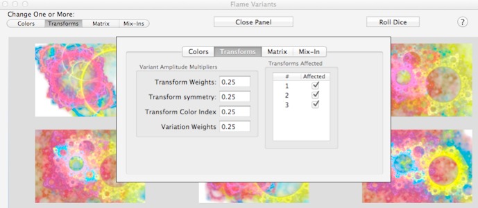 Transform variants