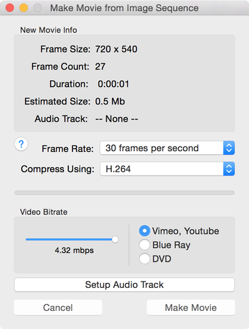 Make Movie from Image File Sequence