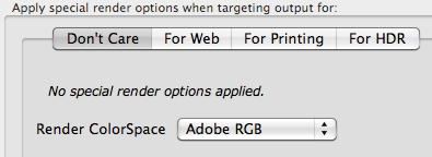 Dont care settings