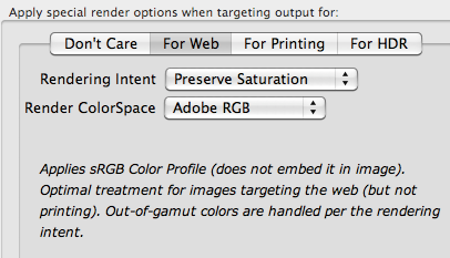For Web setting