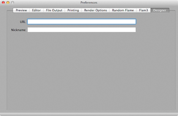 Designer information Preferences
