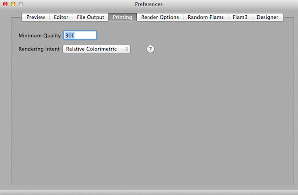 Printing Preferences