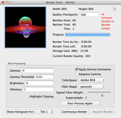 Render State window