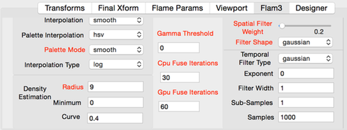 Flam3 panel