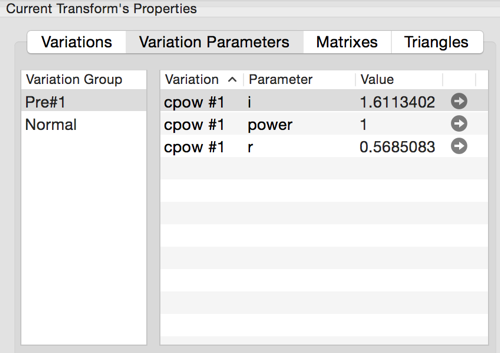 Parameters Tab