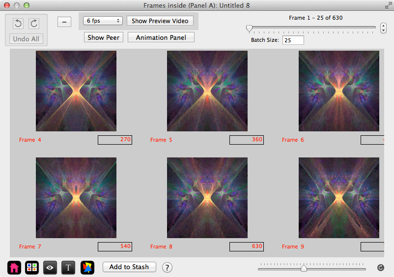 Interpolated Keyframes window